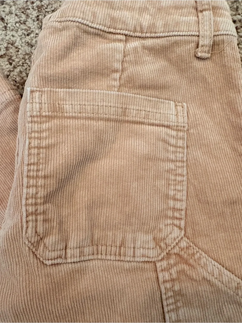 art class Kids Corduroy Utility Pants in Khaki
